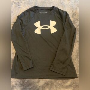 Under Armour Black and White Long Sleeve Tee